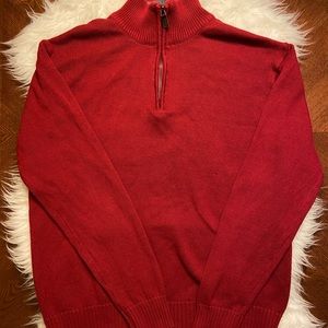 Oscar de la renta men’s quarter zip L/S sz XL